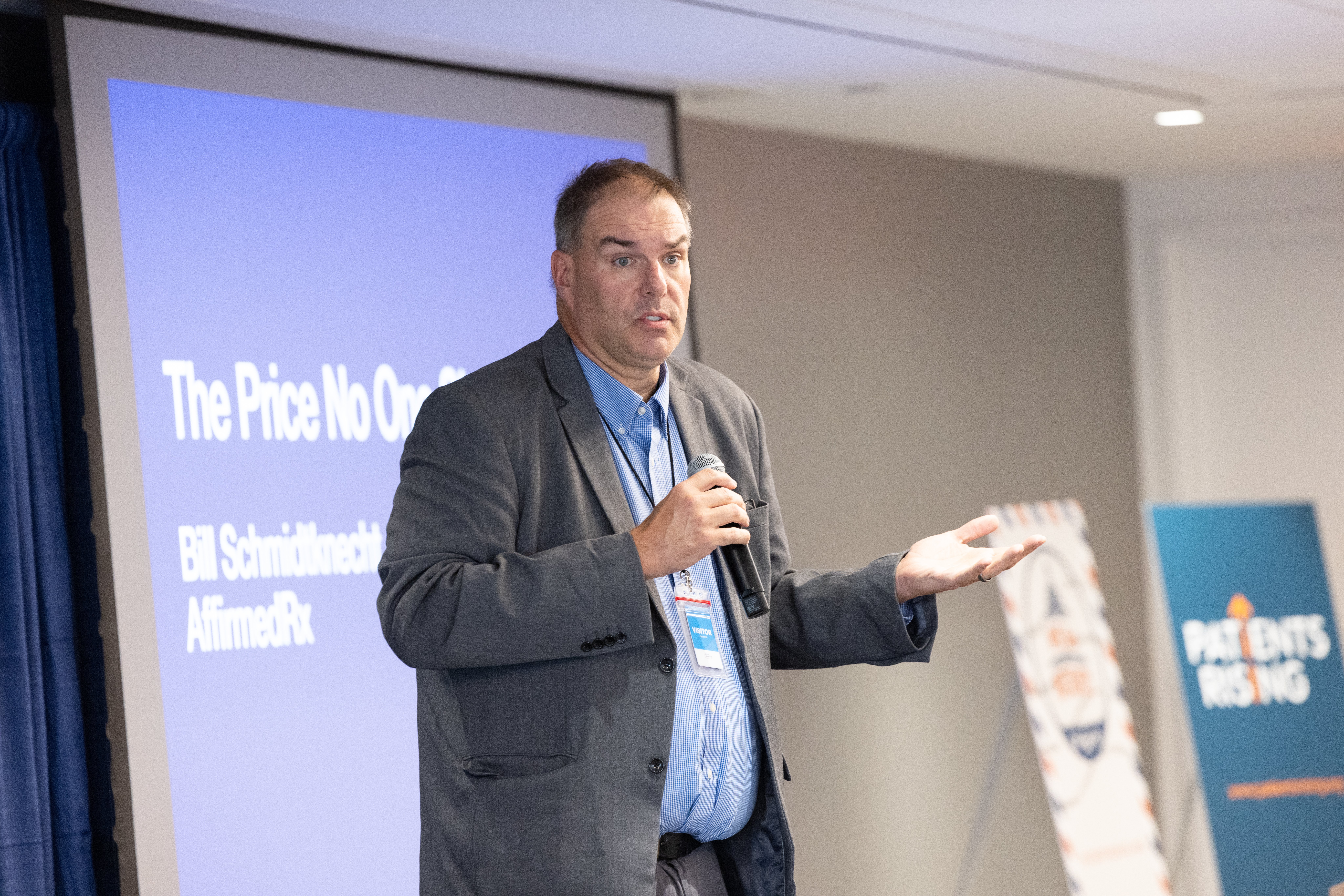 Bil Schmidtknecht giving a lecture at the 2025 Patients Rising Fly-in
