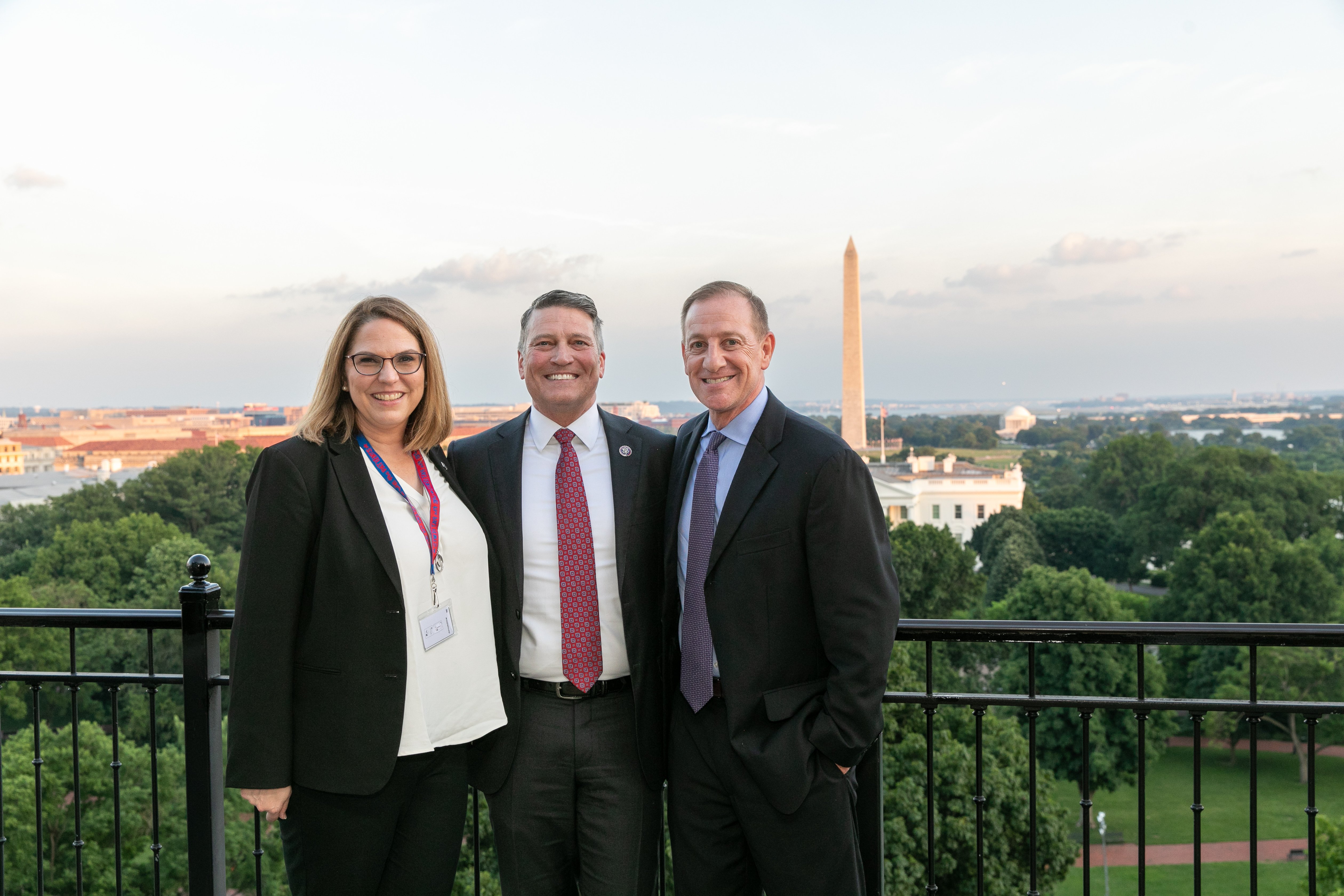 Terry Wilcox, Ronny Jackson and Jonathan Wilcox at the 2022 Patients Rising Fly-in