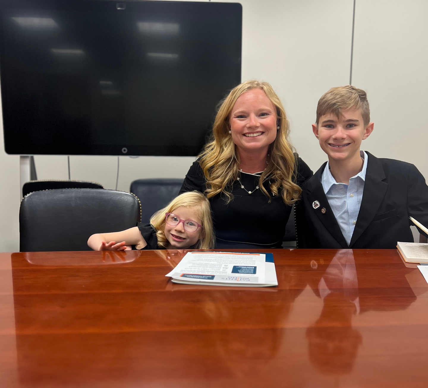Maggie and Kids on Hill